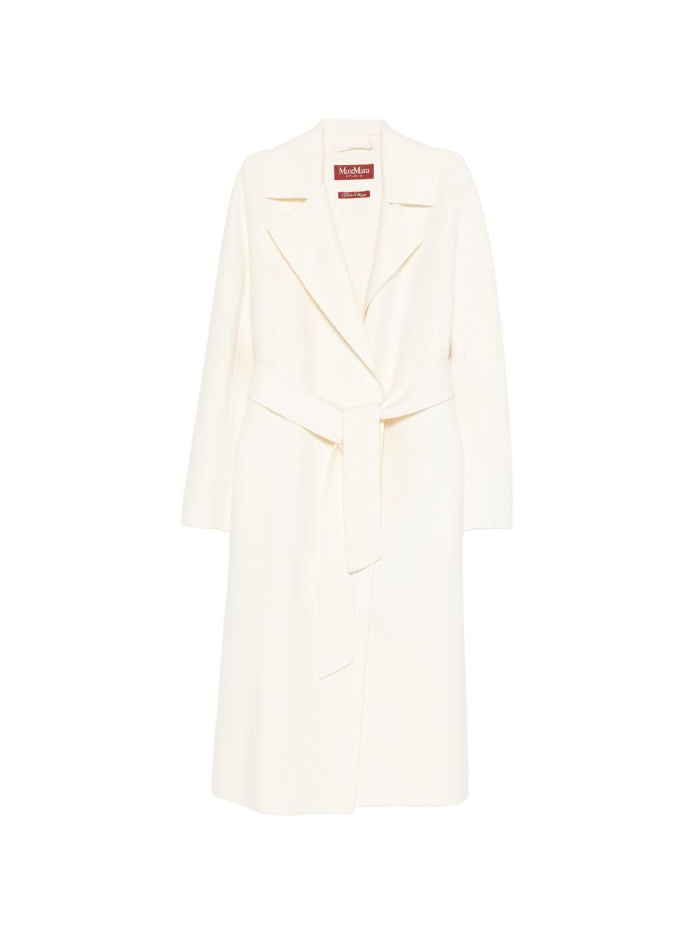 Cappotto In Doppio Drap Di Lana MSTCLES 003 BIANCO LANA MAX MARA STUDIO 