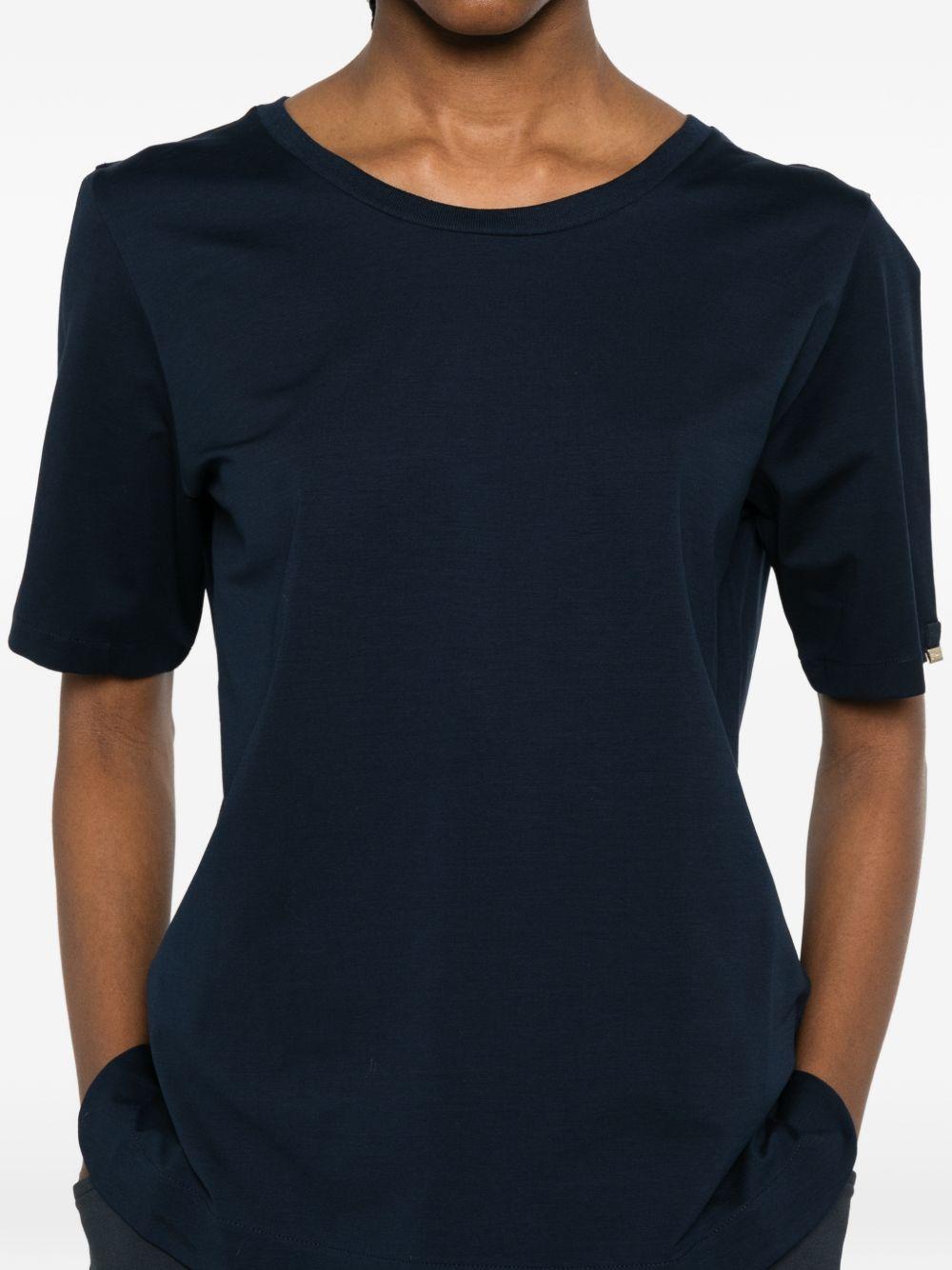T-shirt in Superfine Cotton Stretch JG000325D52003 9200 BLUE NAVY HERNO 