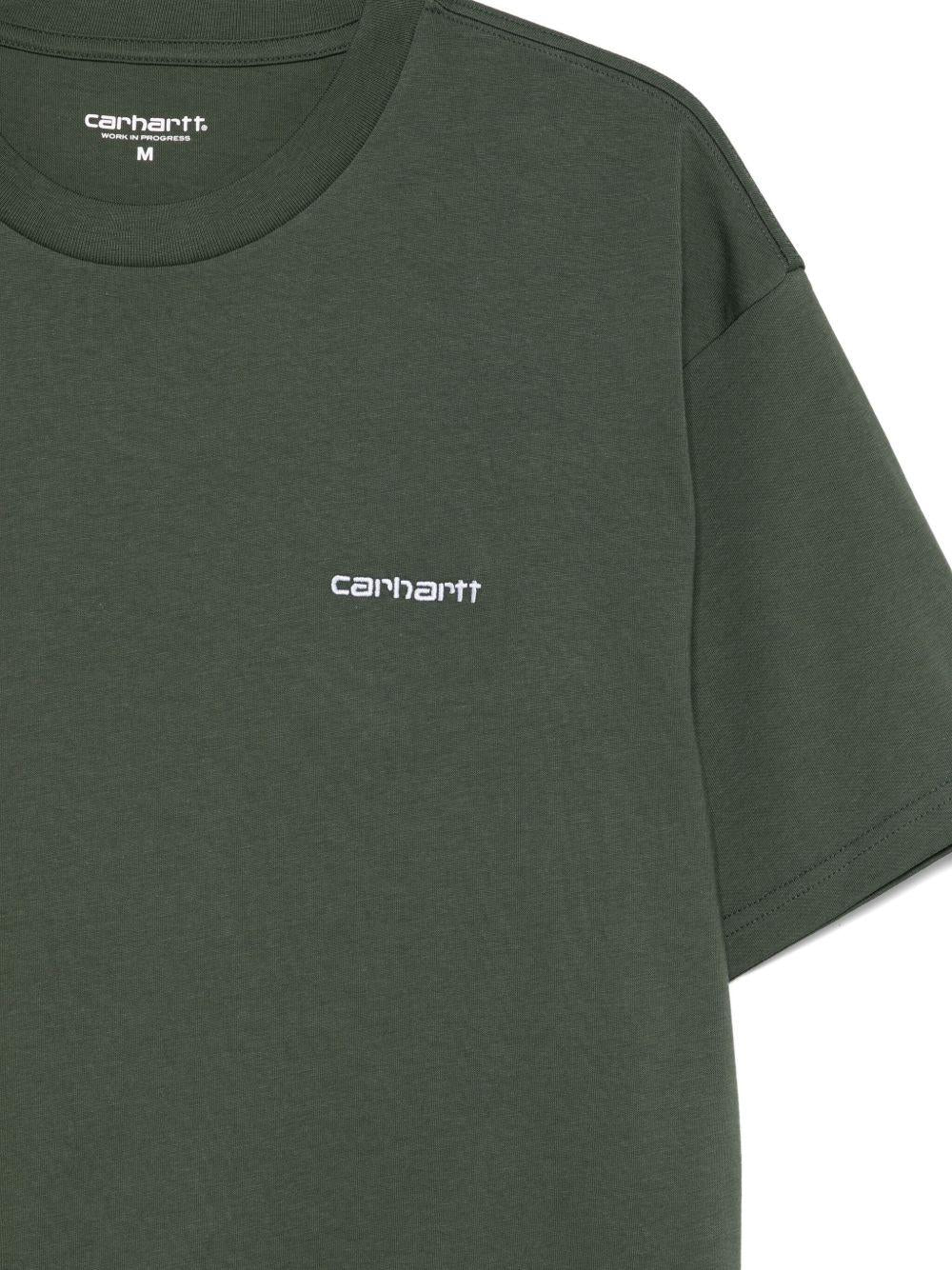 S/S Script Embroidery T-Shirt I030435 3CDXX OPUNTIA WHITE CARHARTT WIP 