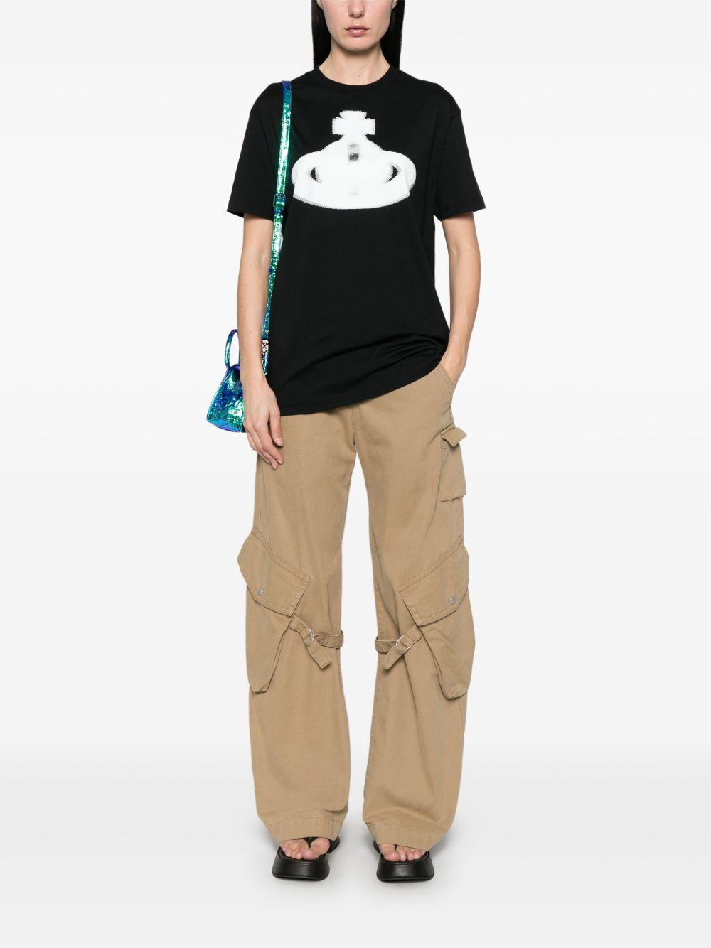 Orb Classic T-shirt 3G01003GJ001M N401 BLACK VIVIENNE WESTWOOD 