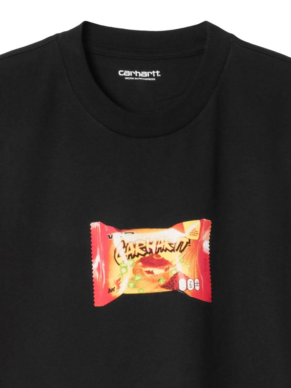Maglietta Road Side Snack I036880 89XX BLACK CARHARTT WIP 