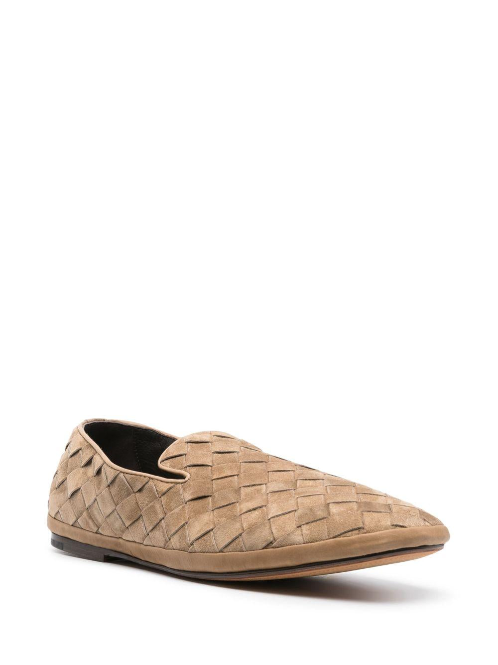 HENDERSON BARACCO - Mocassino slip on in nappa intrecciata GUINEAS0 CASHMERE SIGARO HENDERSON 