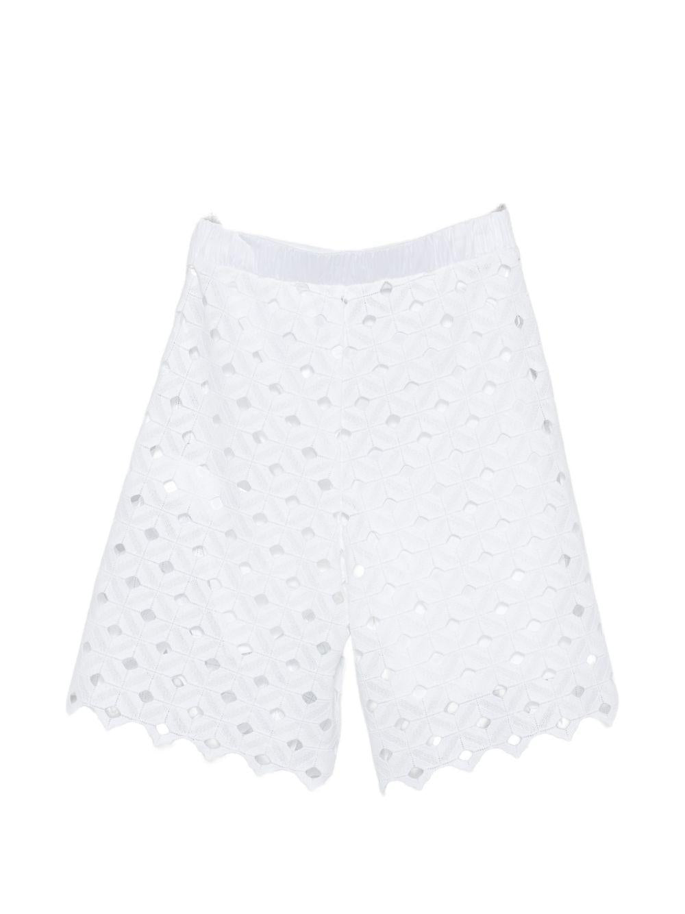 Shorts In Macramè BCHUGUALE 001 BIANCO OTTICO MAX MARA 