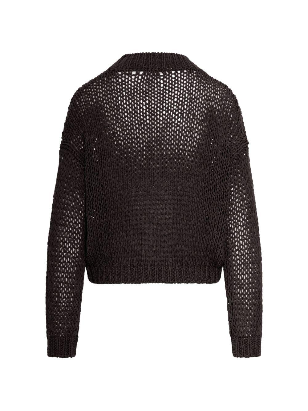 Cardigan boxy 261FXA41010 08 MORO ROBERTO COLLINA 