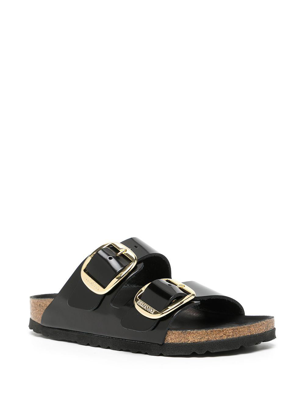 Arizona Big Buckle Pelle naturale vernice - High Shine Black 1021476 BLACK BIRKENSTOCK 
