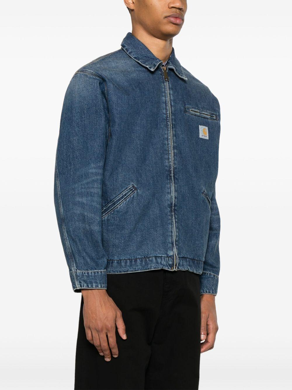Giacca casual in cotone I034870 014L BLUE DARK USED WASH CARHARTT WIP 