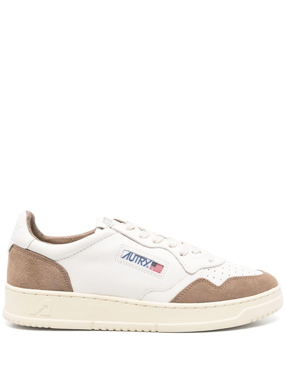 Medalist Low in Pelle e Suede AULMGS43 WHITE TOBACCO AUTRY 