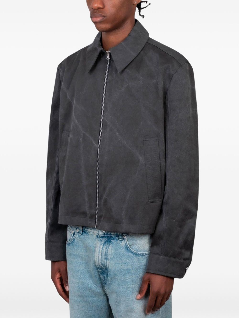 Giacca con zip Tazio grigia slavata MSS26TAZIOM CHARCOAL Séfr 