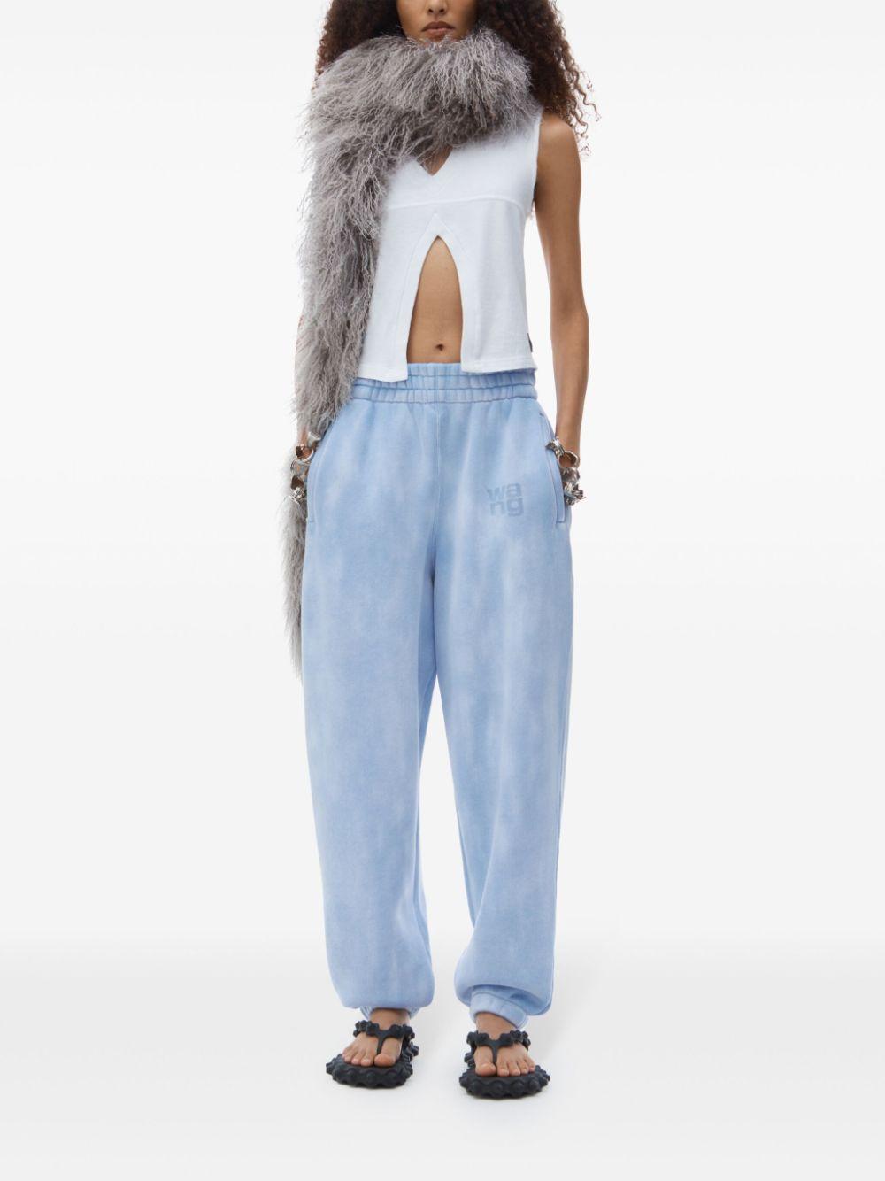 Puff logo sweatpants 4CC3244403 450B WASHED PALE BLUE ALEXANDER WANG 