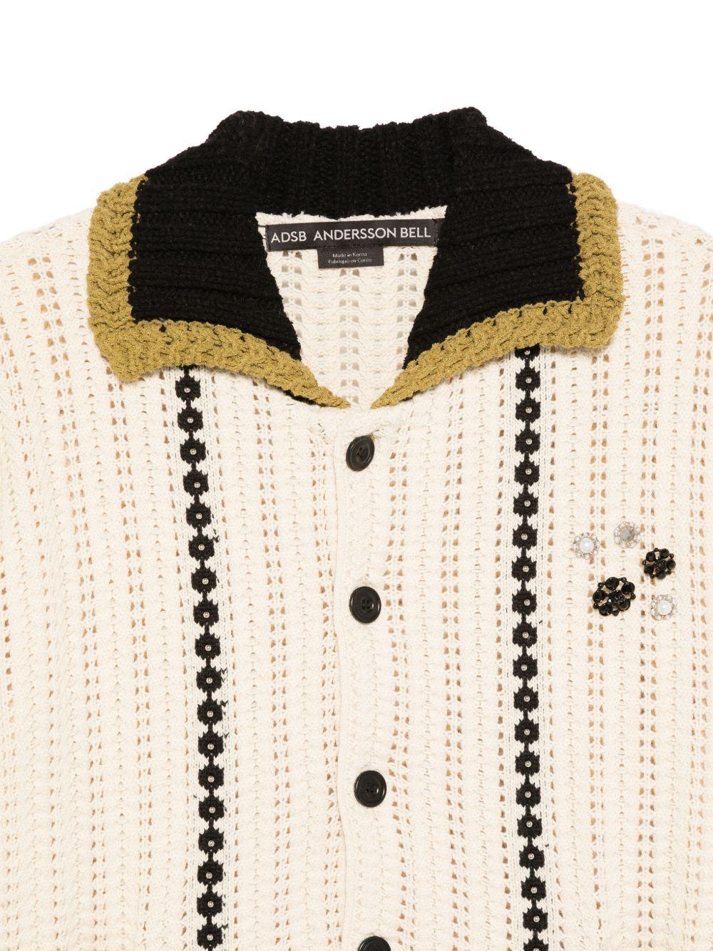 Unisex New Fantasia Collar Cardigan ATB1414U ECRU ANDERSSON BELL 