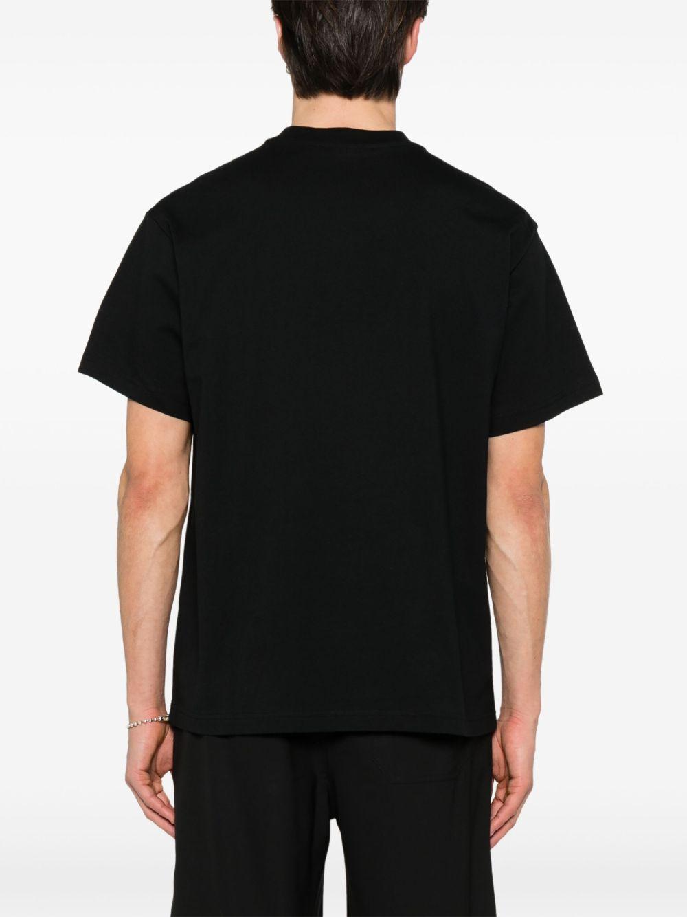 T-SHIRT IN COTONE 78GAHE03CJ00E 899 BLACK VERSACE JEANS COUTURE 