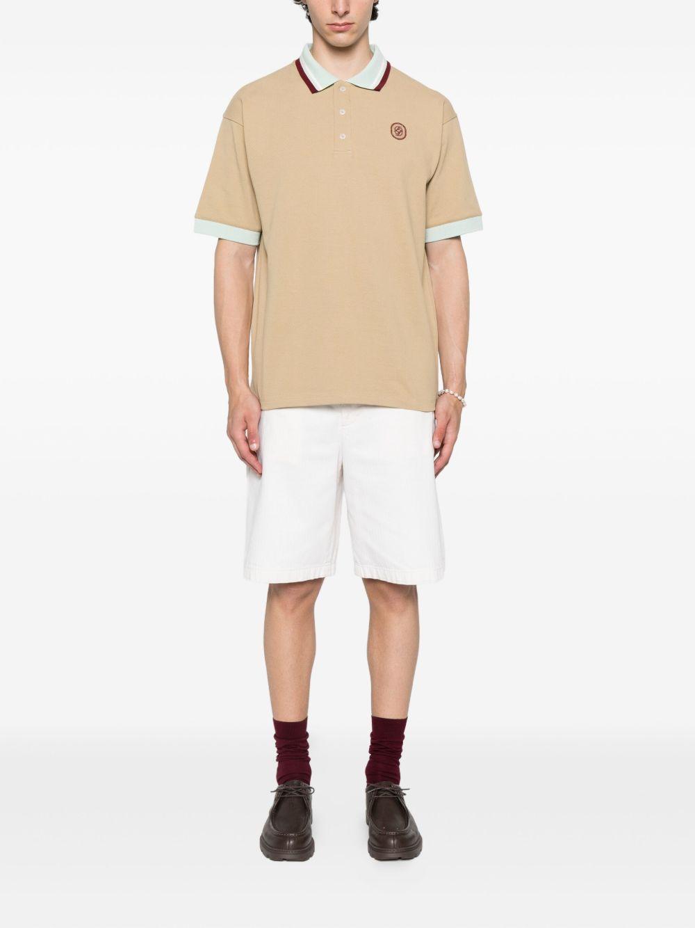 Le Polo D Miroir HPL138CO162 DARK BEIGE DROLE DE MONSIEUR 