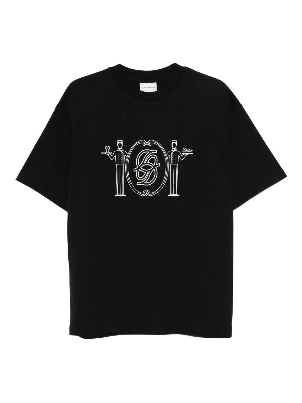 Le T-Shirt Room Service HTS265CO002 BLACK DROLE DE MONSIEUR 
