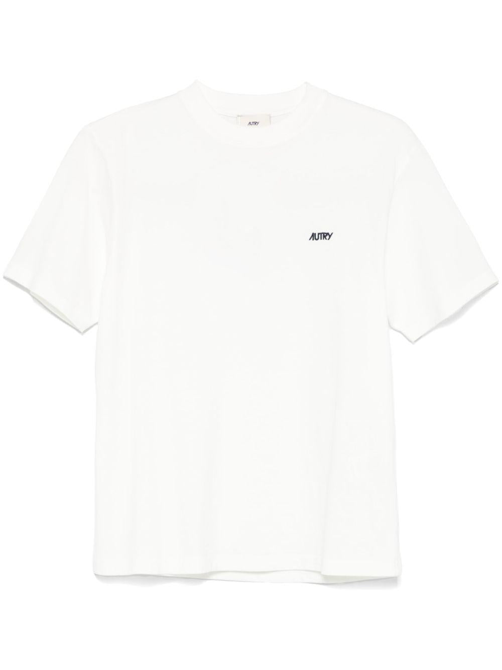Logo T-shirt con ricamo TSPWA7CW WHITE AUTRY 