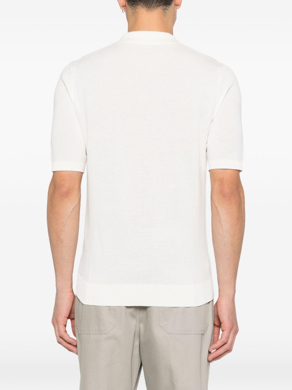 Polo mezza manica con collo bowling M76MAGM88MAG0M008 01 BIANCO ELEVENTY 