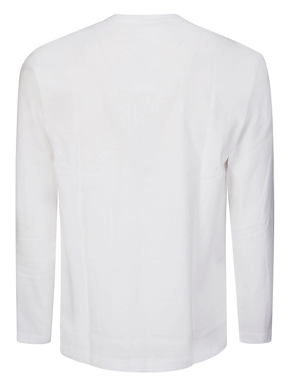 Men's Logo Long-SleeveT-Shirt FOT025S25 3 WHITE COMME DES GARCONS SHIRT 