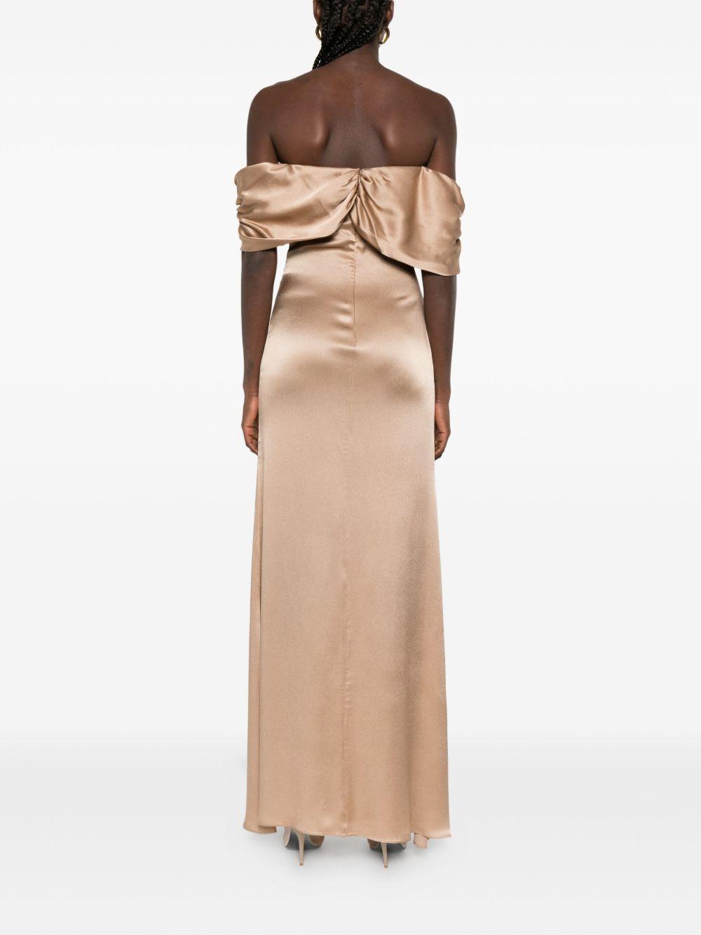 Abito monospalla drappeggiato 05FWDR50005301 23 BEIGE GIUSEPPE DI MORABITO 