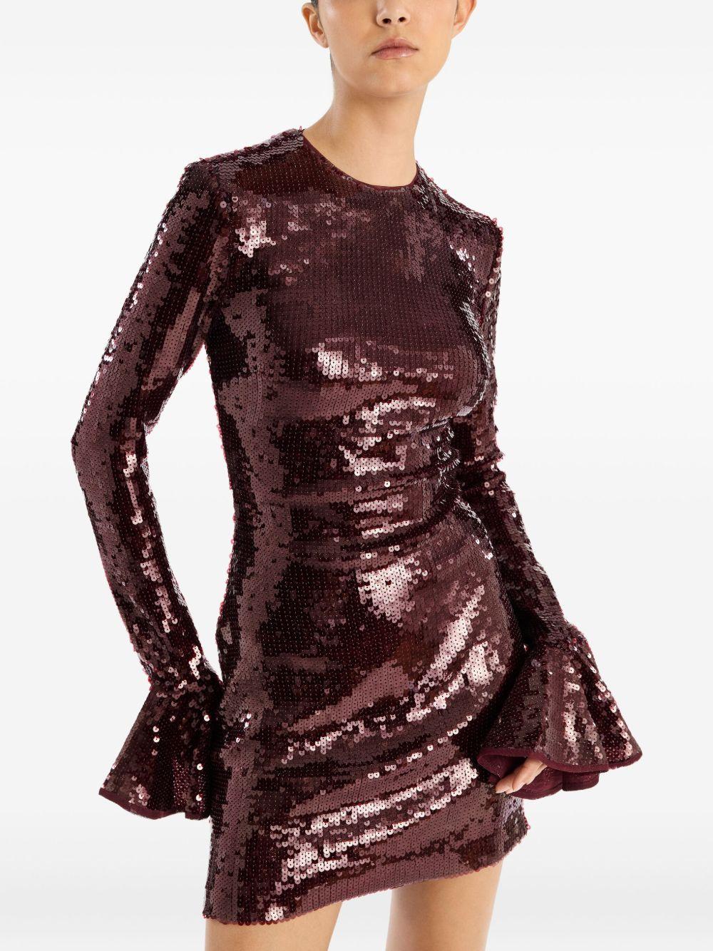 Sequin LS Mini Dress 1146142734 2734 ZINFANDEL ROTATE 
