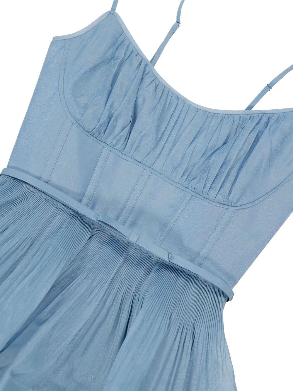 Abito Midi Plisse 6354DC26R DEEP BLUE ZIMMERMANN 