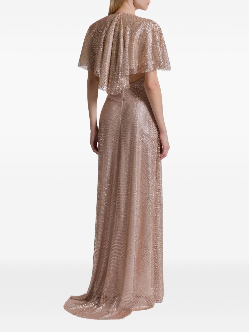 Abito da sera in micro strass V04051647 1170 ALBERTA FERRETTI 