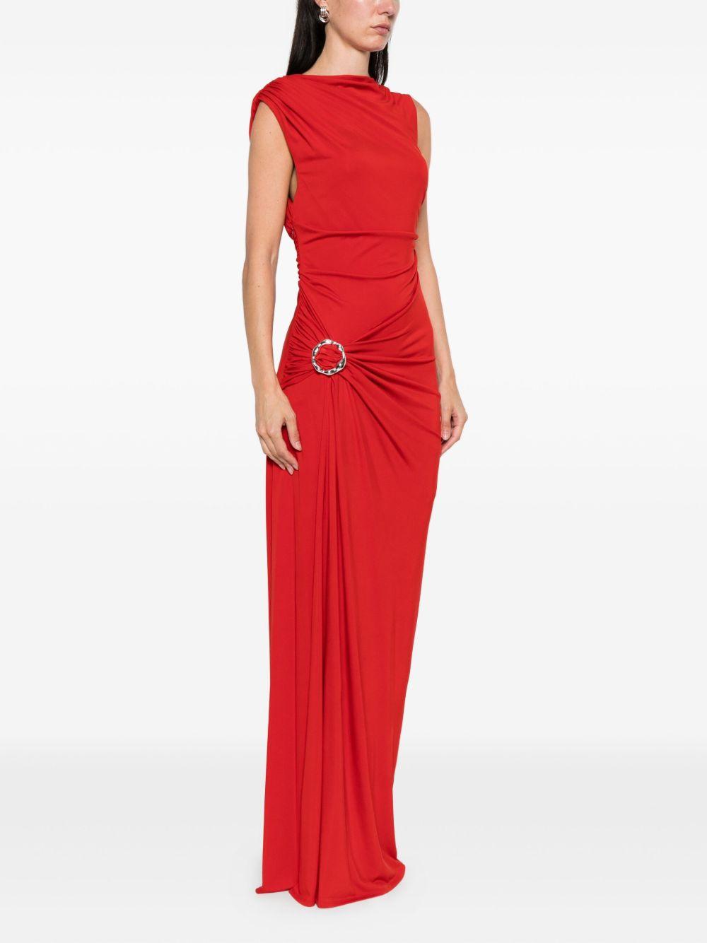 Blaine Jersey Gown 4251073D CRIMSON SIMKHAI 