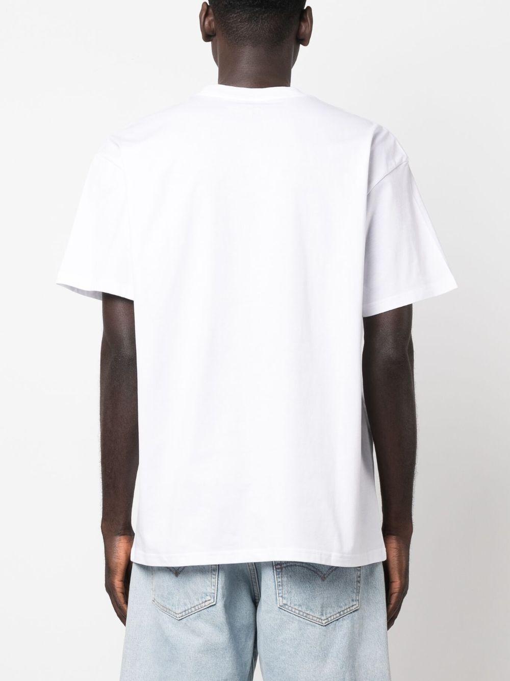 T-Shirt S/S Pocket Heart I032128 1WZXX WHITE RED CARHARTT WIP 