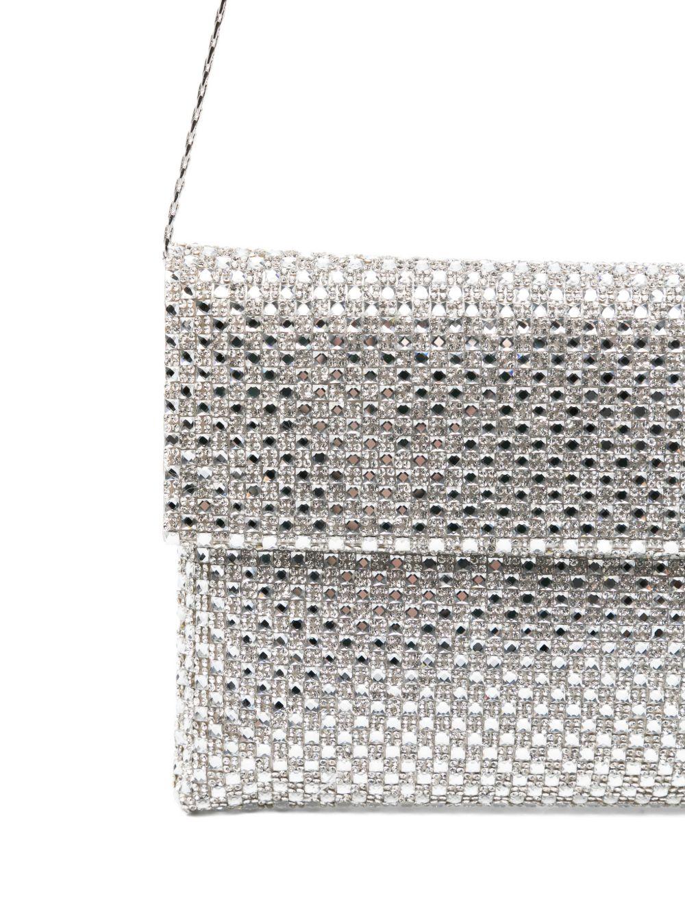 Pochette Morna impreziosita da cristalli BAG0006462P ARGENTO TWENTY FOURHAITCH 