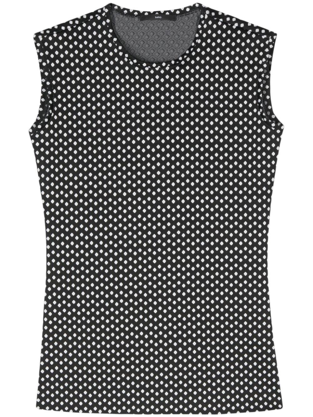  FW24N26 JERSEY BIANCO E NERO SAPIO 