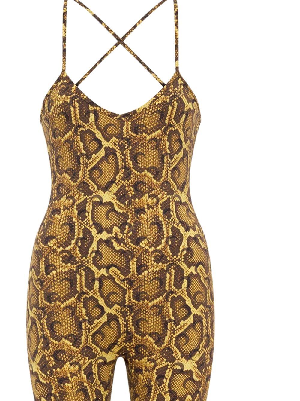 Tuta in poliammide beige WJS031ACJER0105 YE30 YELLOW MARINE SERRE 