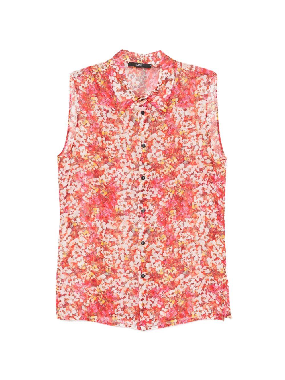 Camicia N°16SM in Chiffon Fiori SS26N16SMU CHIFFON FIORI SAPIO 