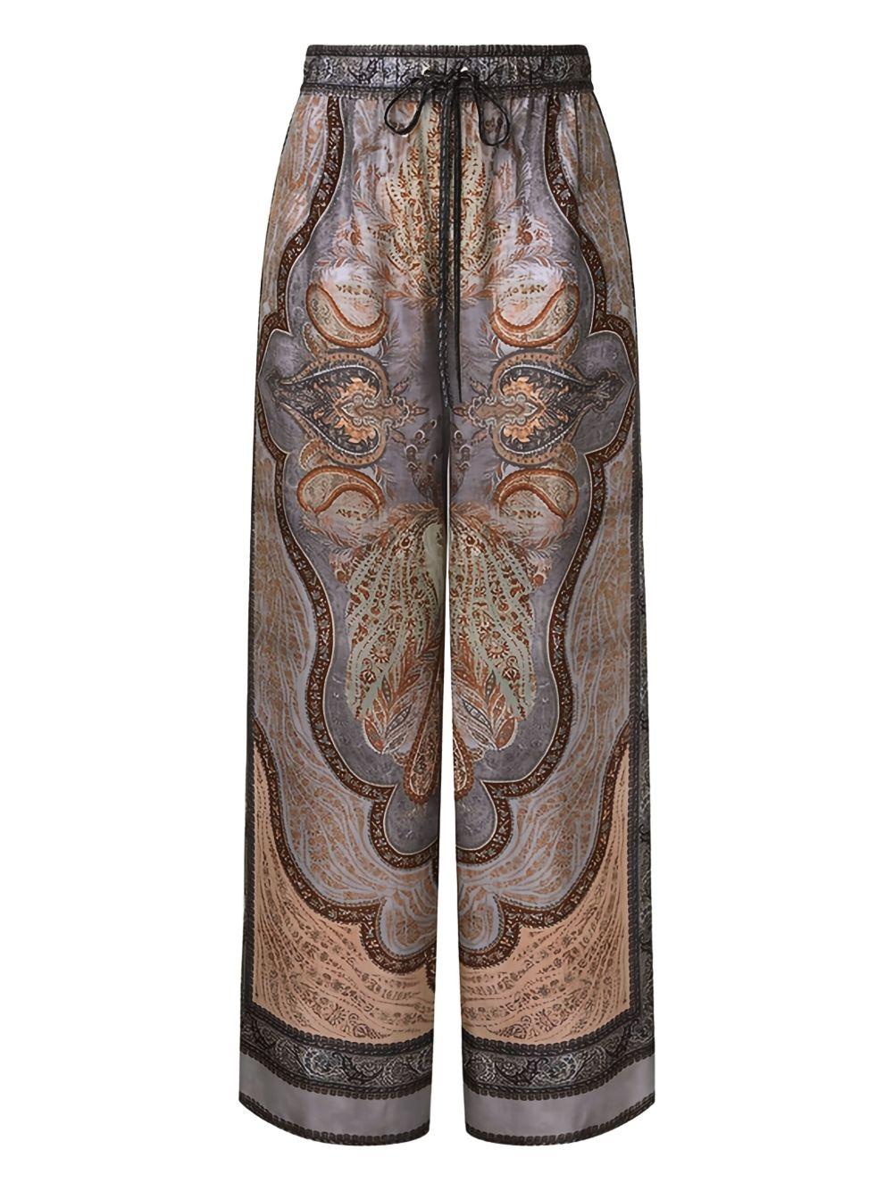 Wanderlust Pantaloni Relaxed 5580PRS262 TAPESTRY BLUE ZIMMERMANN 