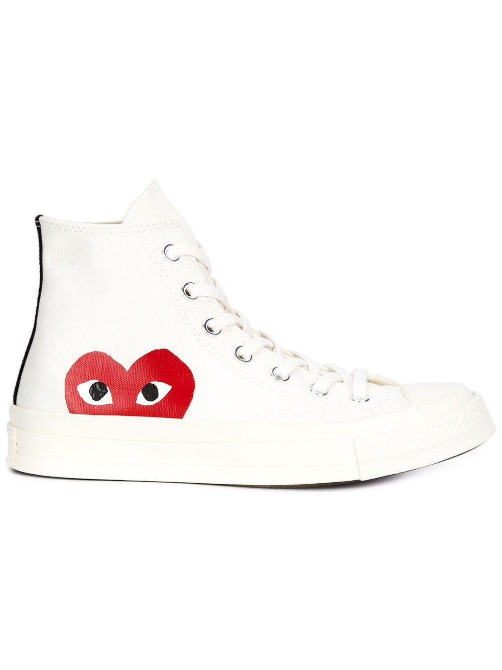  P1K112 2 BEIGE COMME DES GARCONS PLAY X CONVERSE 