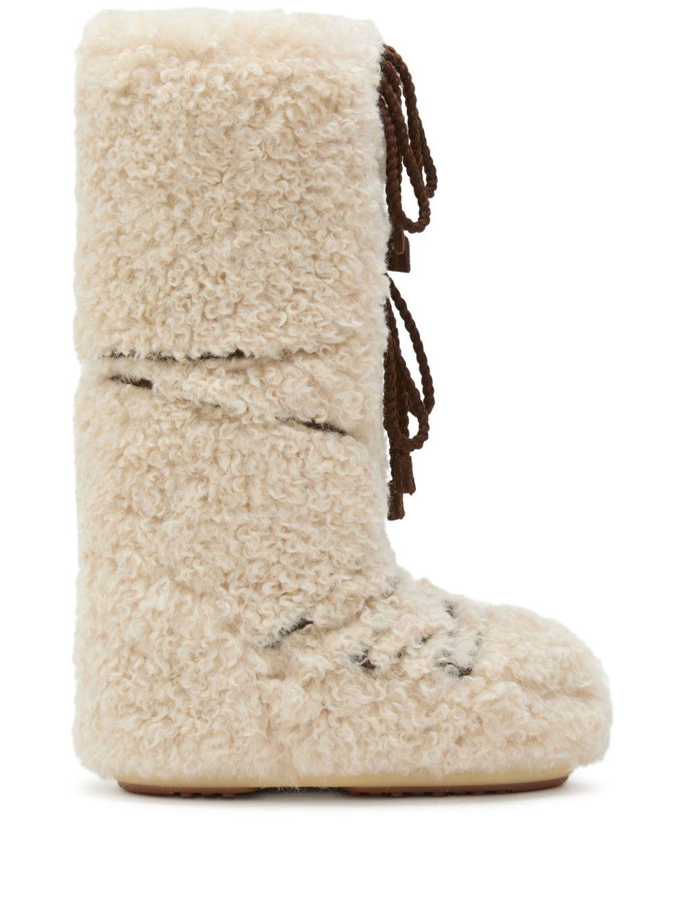 Icon Curly Extra Écru Boots 80D1403070 L007 ECRU MOON BOOT 