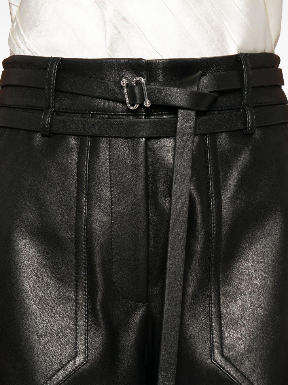 Pantalone in nappa GARBOMM45010 001 NERO SPORTMAX 