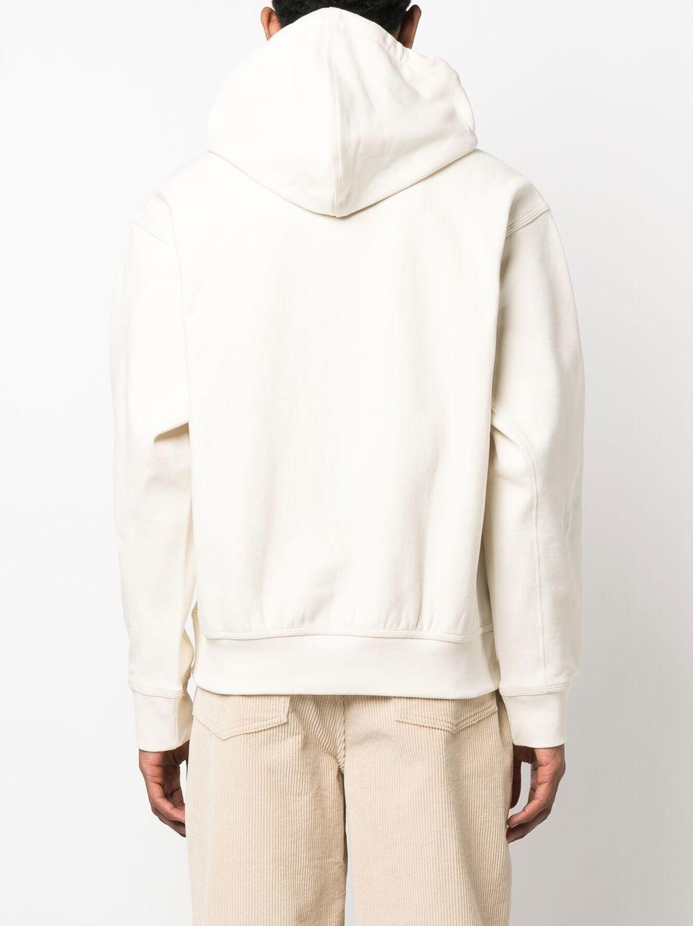 Hooded American Script Sweatshirt I028279 05XX NATURAL CARHARTT WIP 