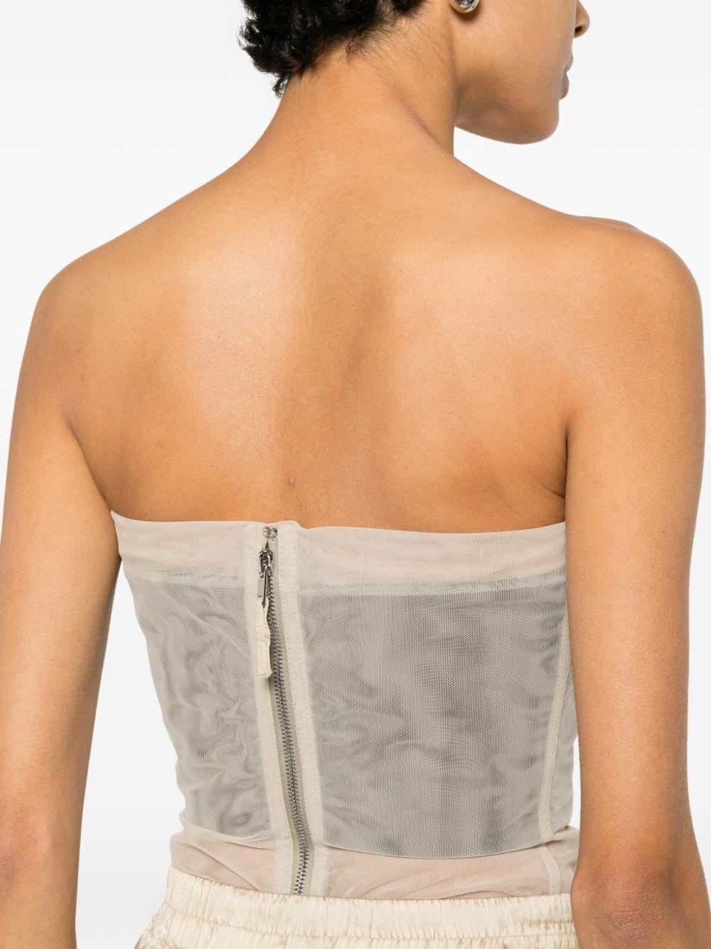 Top A Bustino da donna RO01F6127TU 138 SAND RICK OWENS 