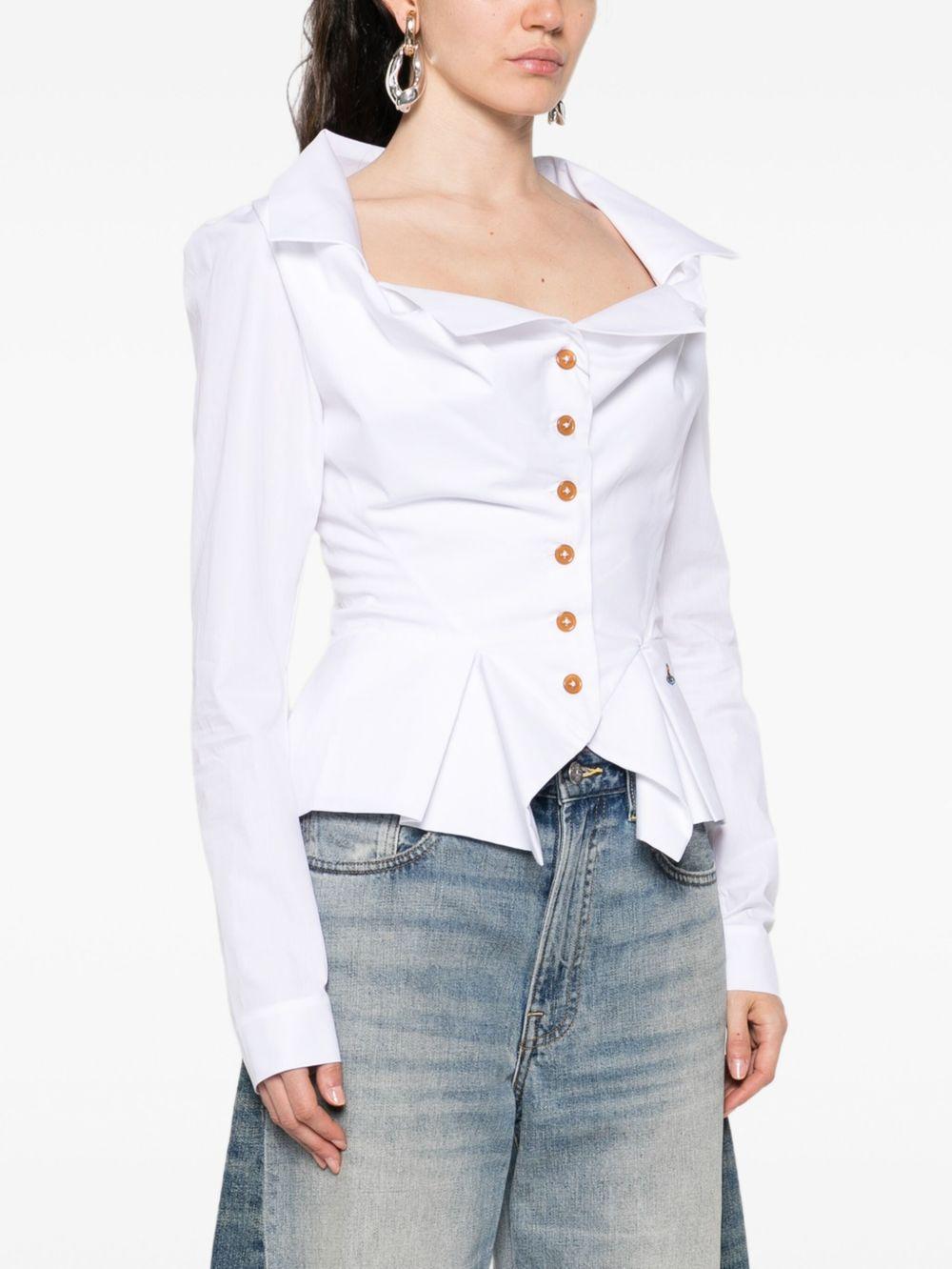 Monday Shirt 15010061W009Q A401 WHITE VIVIENNE WESTWOOD 