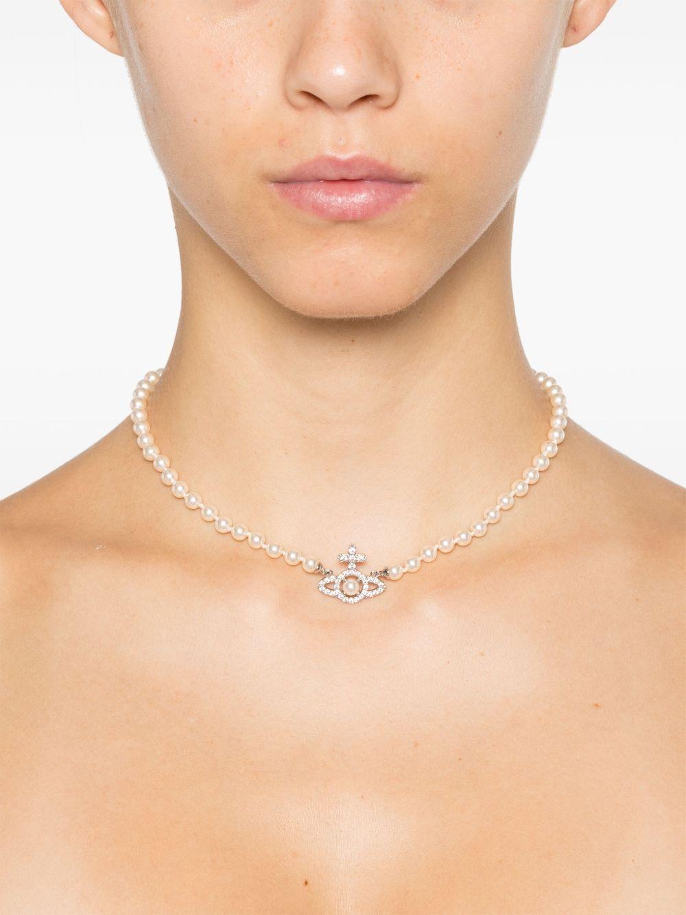 Olympia Pearl Necklace 6301011P02P373 P373 PLATINUM WHITE VIVIENNE WESTWOOD 