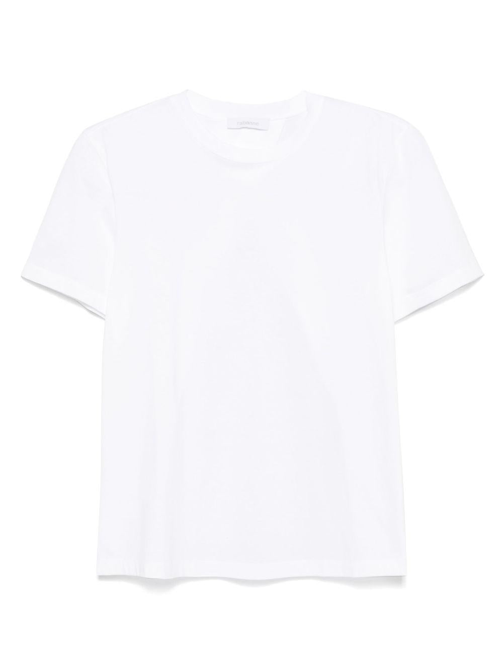 T-shirt in cotone 25EJTE012CO0494 P100 WHITE RABANNE 