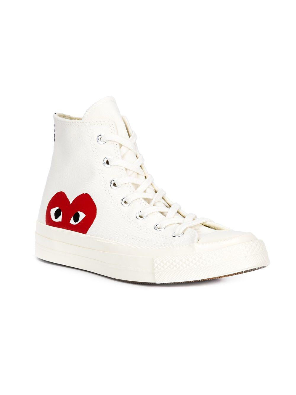  P1K112 2 BEIGE COMME DES GARCONS PLAY X CONVERSE 