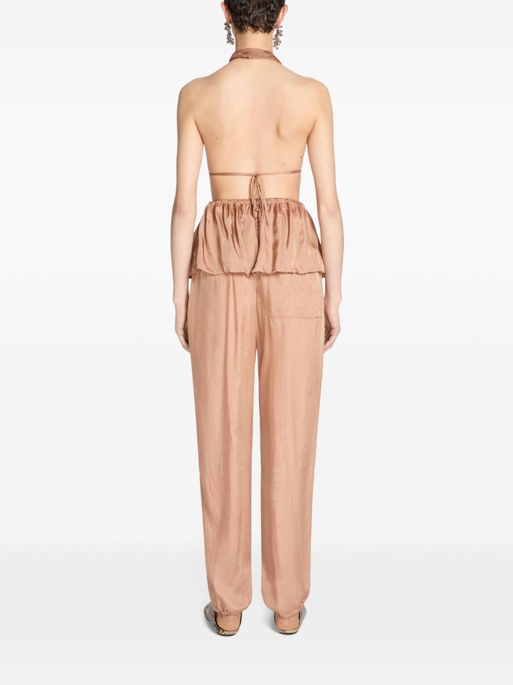 Halterneck top 2510107411427 306 SMOKE DRIES VAN NOTEN 