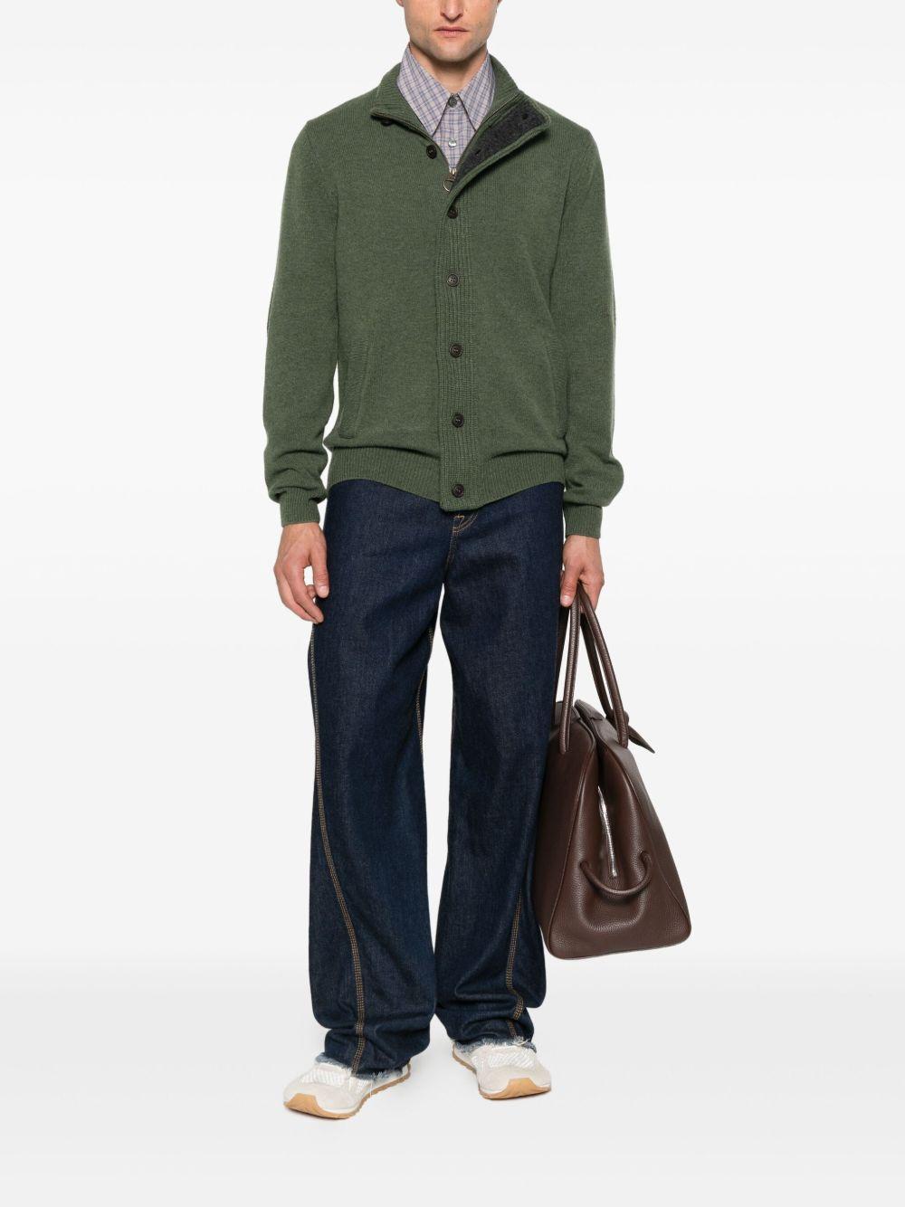 Maglione con zip Patch MKN0731MKN OL51 OLVIE BARBOUR 