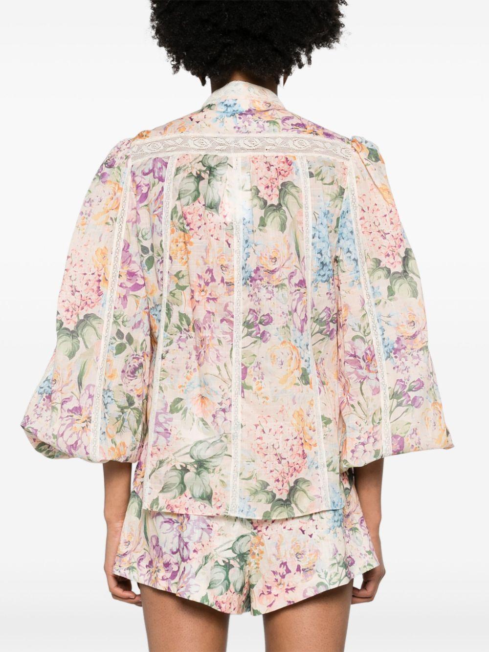  1348TSS241 WATERCOLOUR FLORAL ZIMMERMANN 