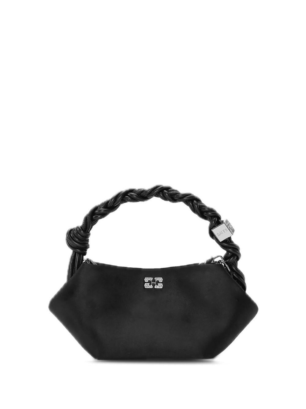 Black Satin Mini Bou Bag A6340 099 BLACK GANNI 