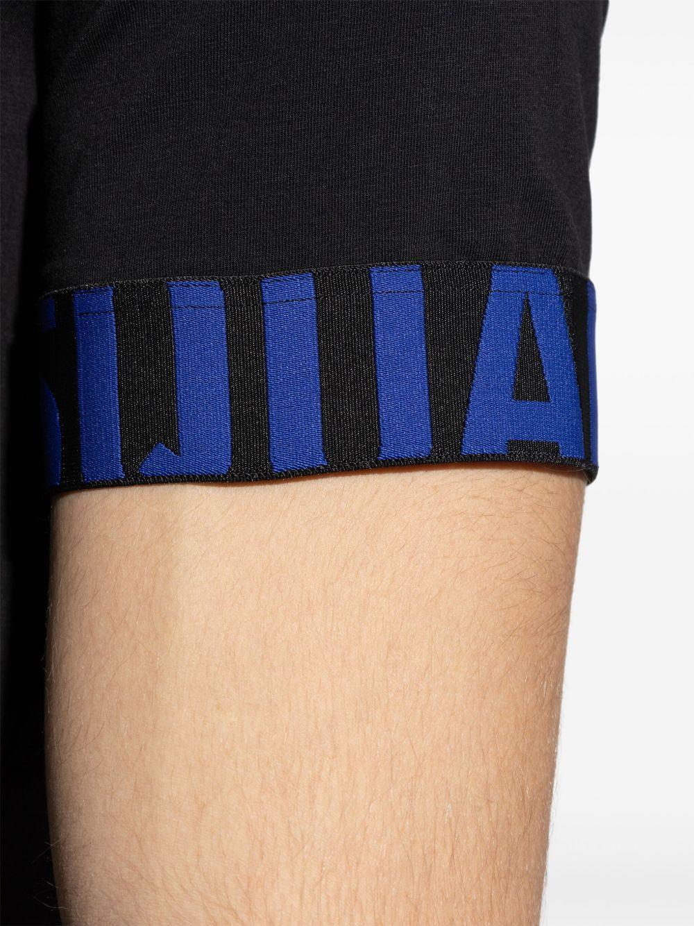 Mini t-shirt basic con colletto rotondo DSQUARED2<BR/> D9M3S5770 016 BLACK ELECTRIC DSQUARED2 