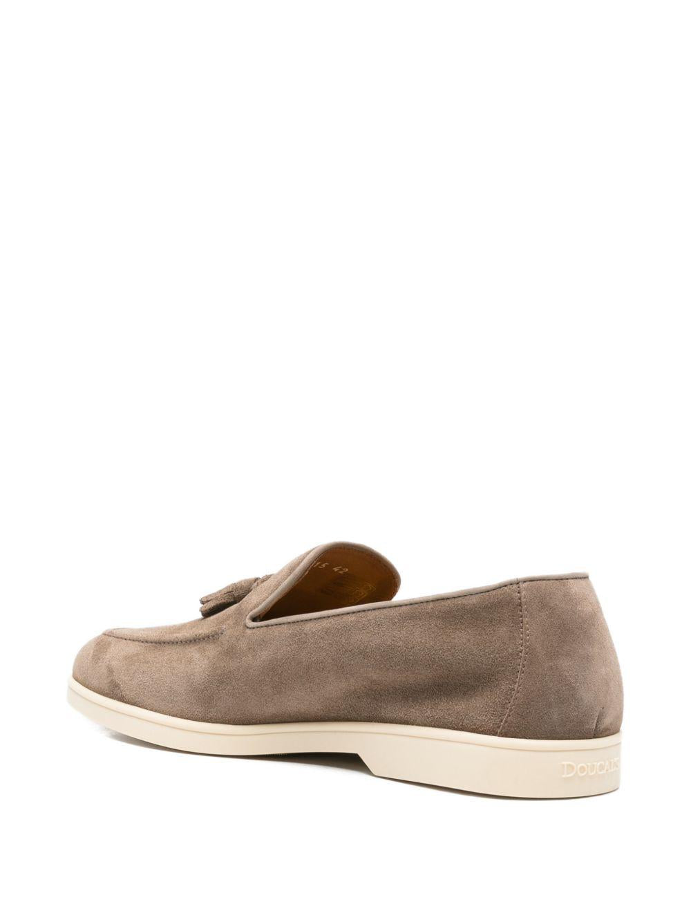 Mocassino con nappine in suede DU3415NWMAUY009GM08 CACAO DOUCAL`S 