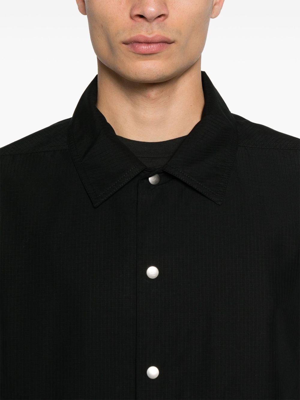 Snapfront jaket DU01E3782NR 09 BLACK RICK OWENS DRKSHDW 