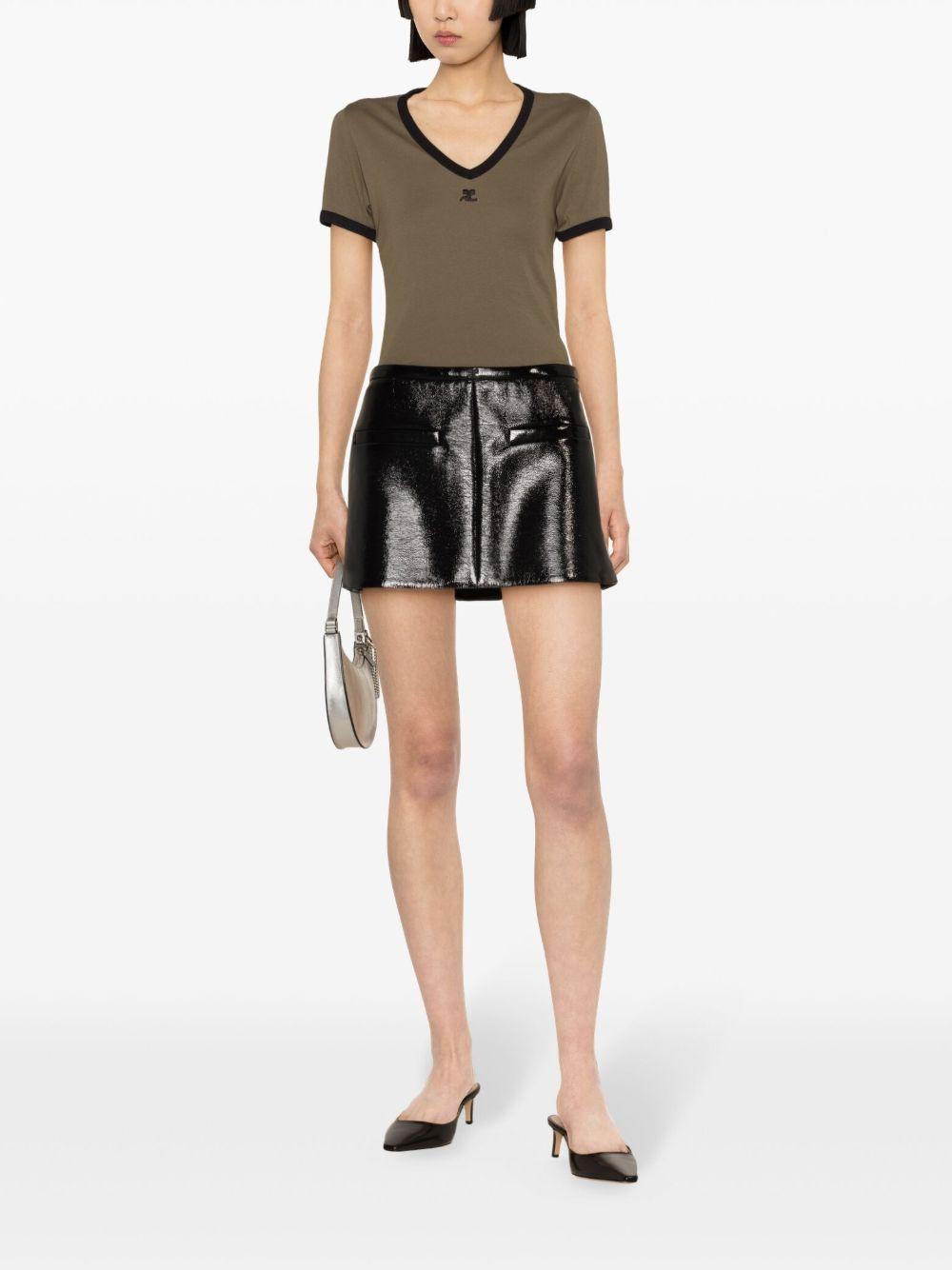  224JTS137JS0070 B133 CAMOUFLAGE GREEN BLACK COURREGES 