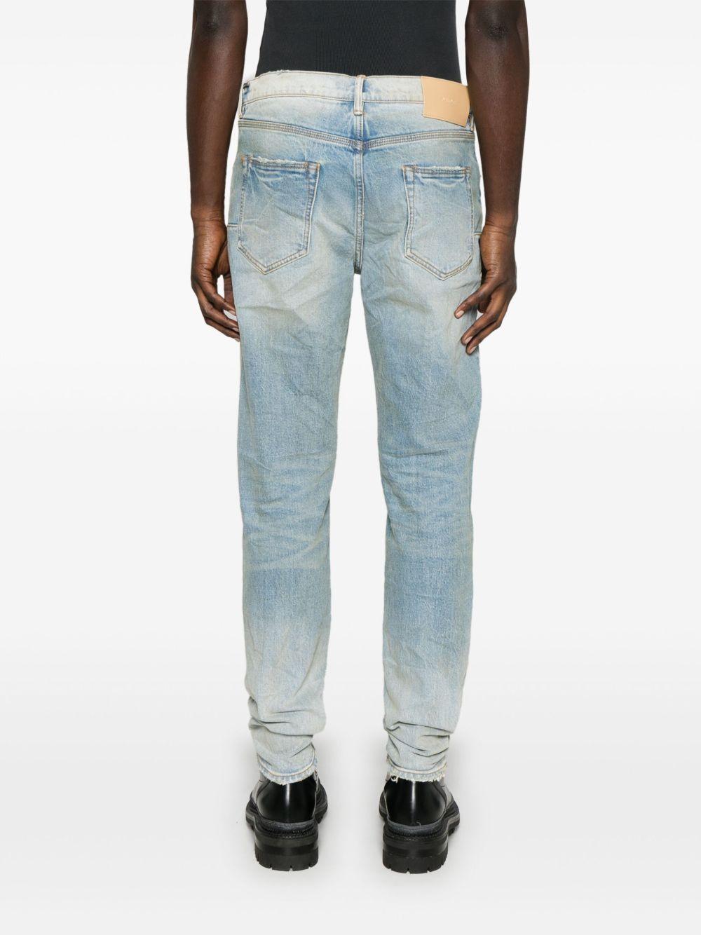 Jeans con effetto usurato P001BSSK225 LT INDIGO PURPLE BRAND 