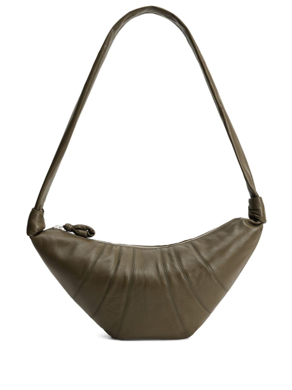 Medium Croissant Bag in Leather BG0001LL095 GR678 DARK KHAKI LEMAIRE 